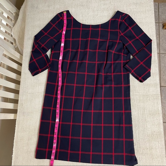 MNG Women’s Plaid Scoop Back Shift Dress - Picture 11 of 14